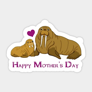 Walrus Mother's Day Sticker
